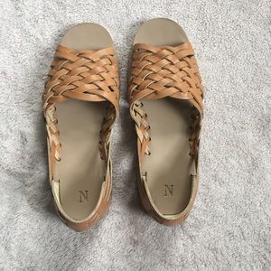 Nisolo Topanga Peeptoe Sandals